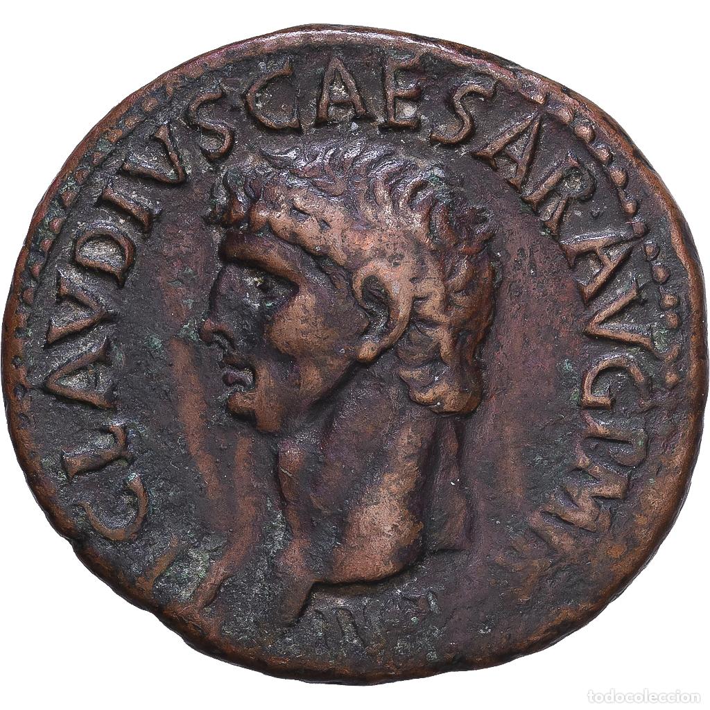 M&uuml;nzen R&ouml;misches Reich: [#1547917] Roman Empire, Claudius, As, 41-50, Rome, Bronce, MBC, RIC:95