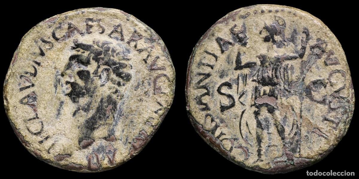 M&uuml;nzen R&ouml;misches Reich: Claudius As - CONSTANTIAE AVGVSTI SC - 30 mm / 11,50 gr.