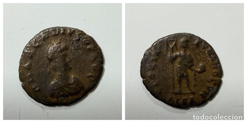 Moedas Imp&eacute;rio Romano: MONEDA. DECAGIRO DE ARCADIO. CECA DE ALEXANDRIA. 1&ordf; OFICINA. ACU&Ntilde;ADO 392/5 D.C.