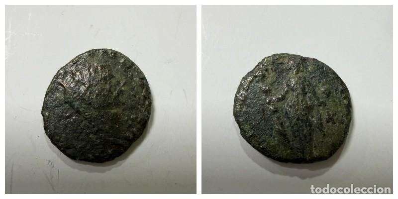 Moedas Imp&eacute;rio Romano: MONEDA. ANTONIANO DE CLAUDIO II TIPO FIDES EXECIT. CECA DE ROMA. 11&ordf; OFICINA.