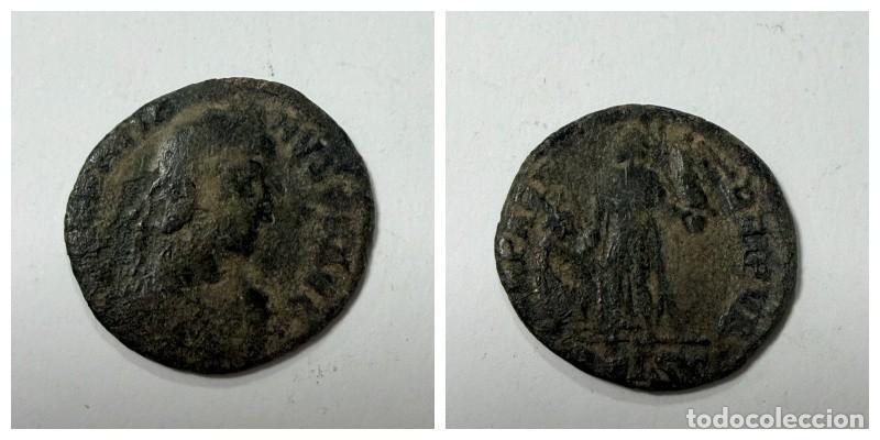 Monedas Imperio romano: MONEDA. MAIORINA DE GRACIANO TIPO REPARATIO REI PVB CECA DE SISCIA.
