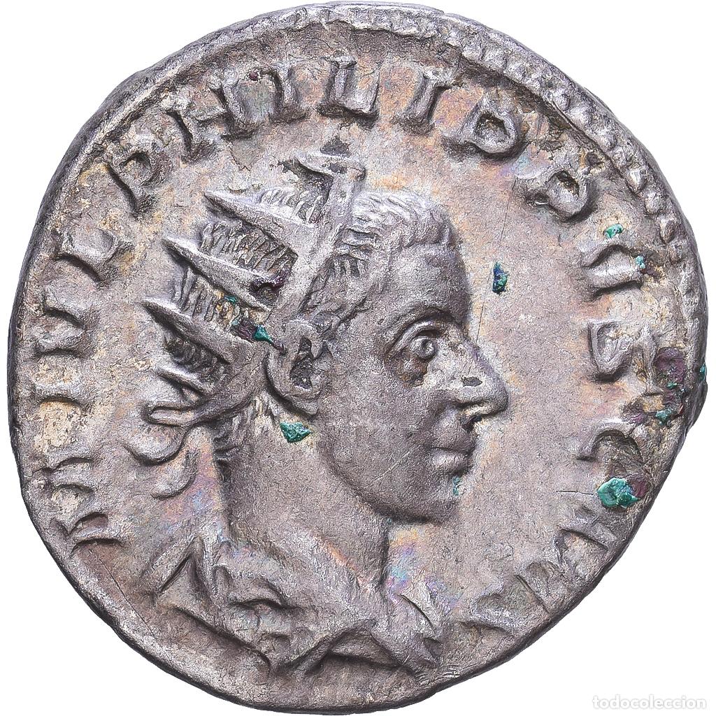 Monedas Imperio romano: [#1547791] Roman Empire, Philip II, Antoninianus, 244-246, Rome, Plata, MBC, RIC:215
