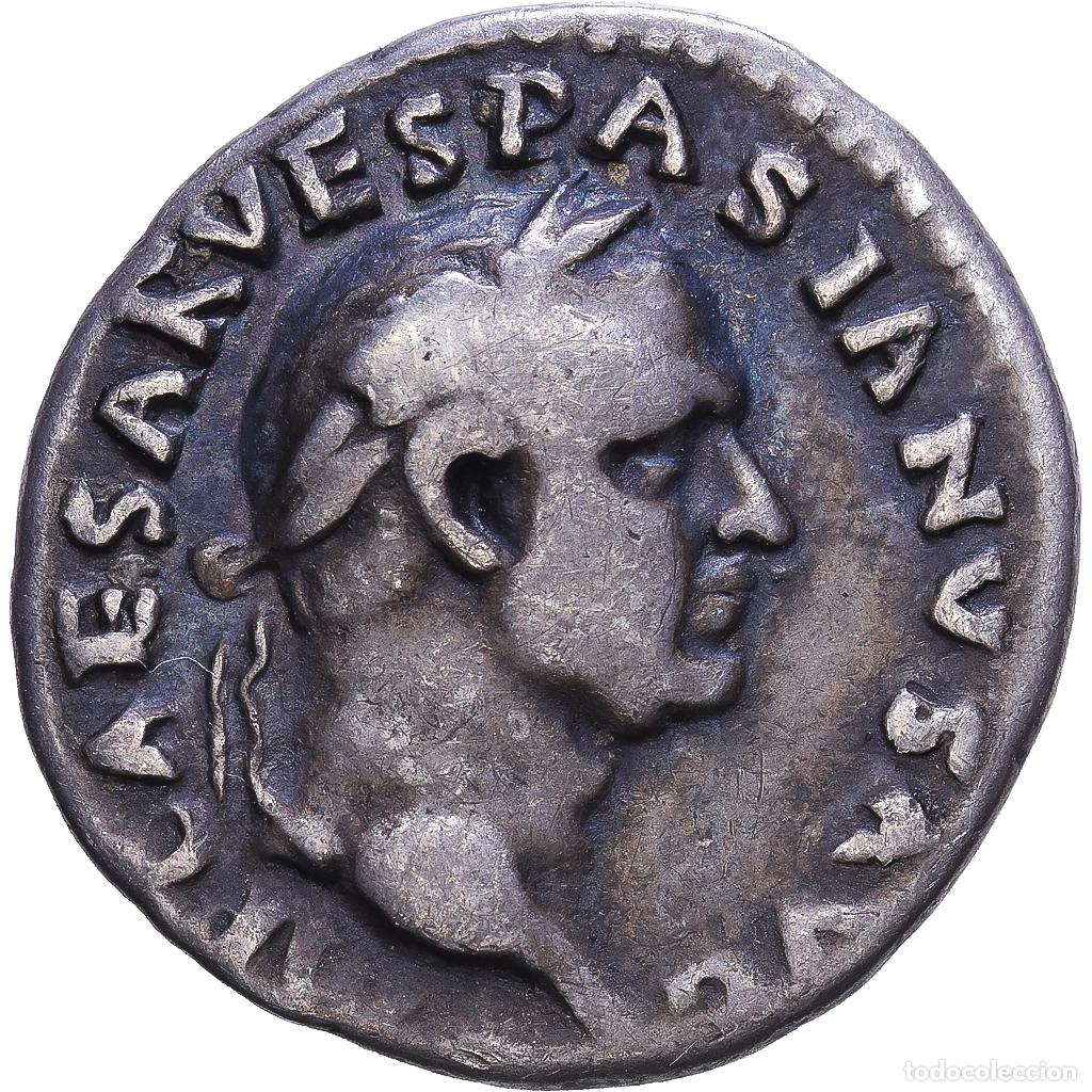 Monnaies Empire Romain: [#1547784] Roman Empire, Vespasian, Denarius, 70, Rome, Plata, BC+, RIC:21