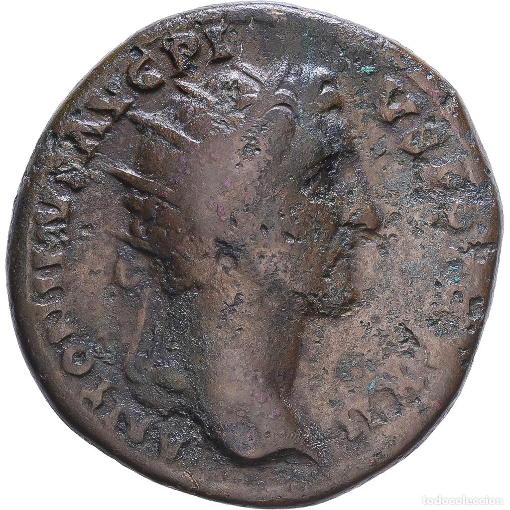 M&uuml;nzen R&ouml;misches Reich: [#1547806] Roman Empire, Antonin le Pieux, Dupondius, 148-149, Rome, Bronce, BC+, RIC:858