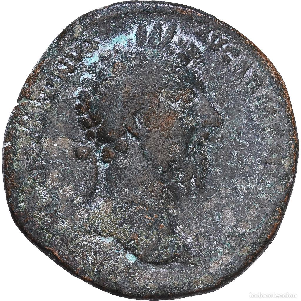 Moedas Imp&eacute;rio Romano: [#1547747] Roman Empire, Marcus Aurelius, Sestercio, 164-165, Rome, Bronce, BC