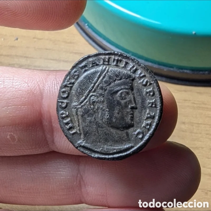 Monedas Imperio romano: Follis Constantino I 315-316 d.C. Siscia &rdquo;Iovi Conservatori&rdquo;