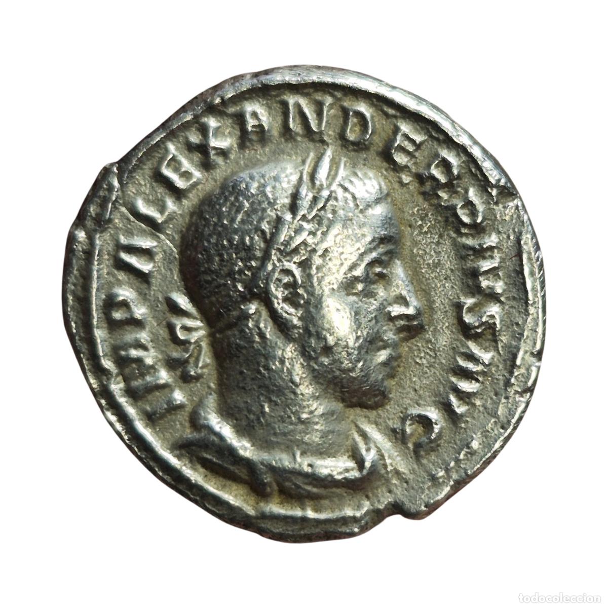 Monedas Imperio romano: NT/ DENARIO ALEJANDRO SEVERO MARTE (A1914) - Foto 1