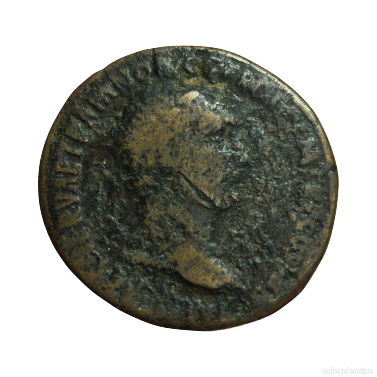 Monedas Imperio romano: NT/ DUPONDIO TRAJANO REV. trofeo (A1916)