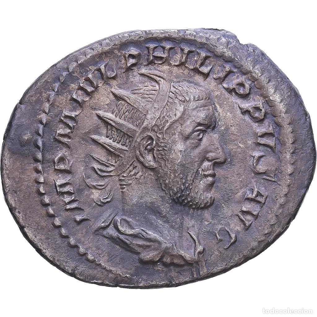 Monedas Imperio romano: [#1547797] Roman Empire, Philip I, Antoninianus, 245, Rome, Plata, MBC+, RIC:2b
