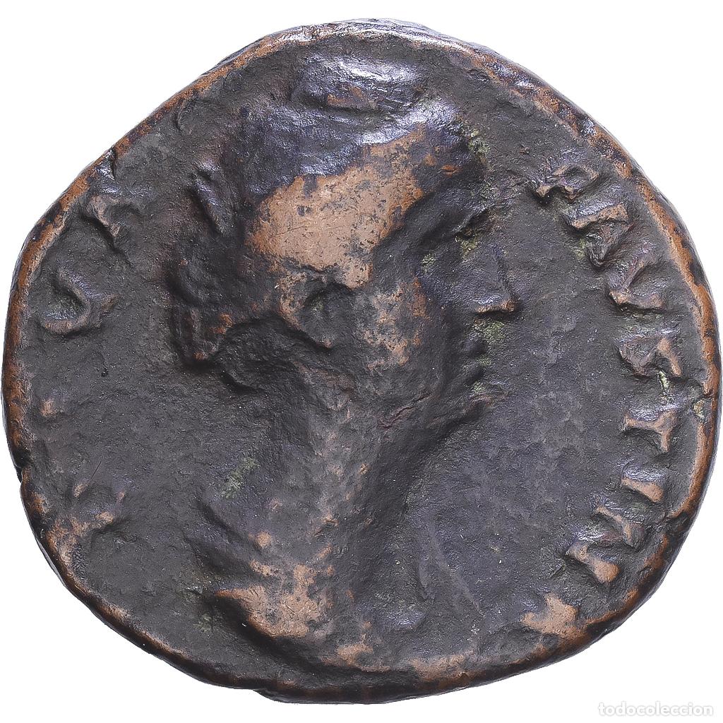 Monedas Imperio romano: [#1547805] Roman Empire, Diva Faustina I, As, 141, Rome, Bronce, BC+, RIC:1164