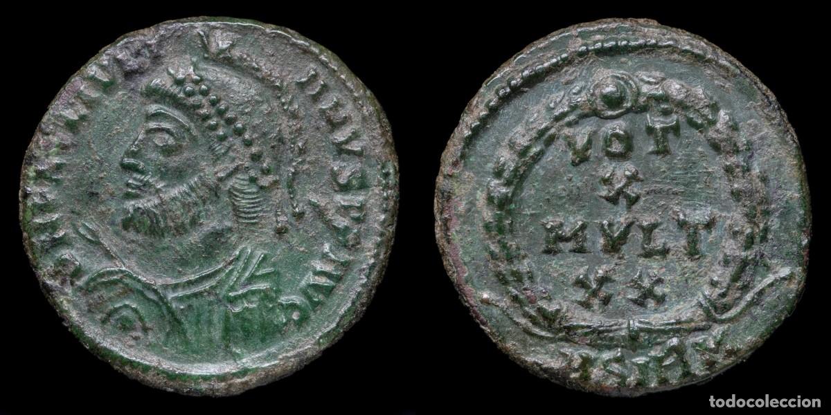 M&uuml;nzen R&ouml;misches Reich: Julian II Follis - VOT X MVLT XX, Sirmium - 20 mm / 3,51 gr.