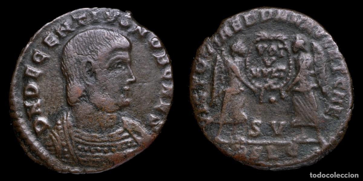M&uuml;nzen R&ouml;misches Reich: Decentius Maiorina - VICTORIAE DD NN AVG ET CAES, Rome - 21 mm / 4,57 gr.