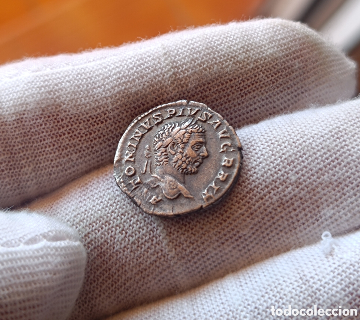 Monedas Imperio romano: Precioso denario de Caracalla. Roma.