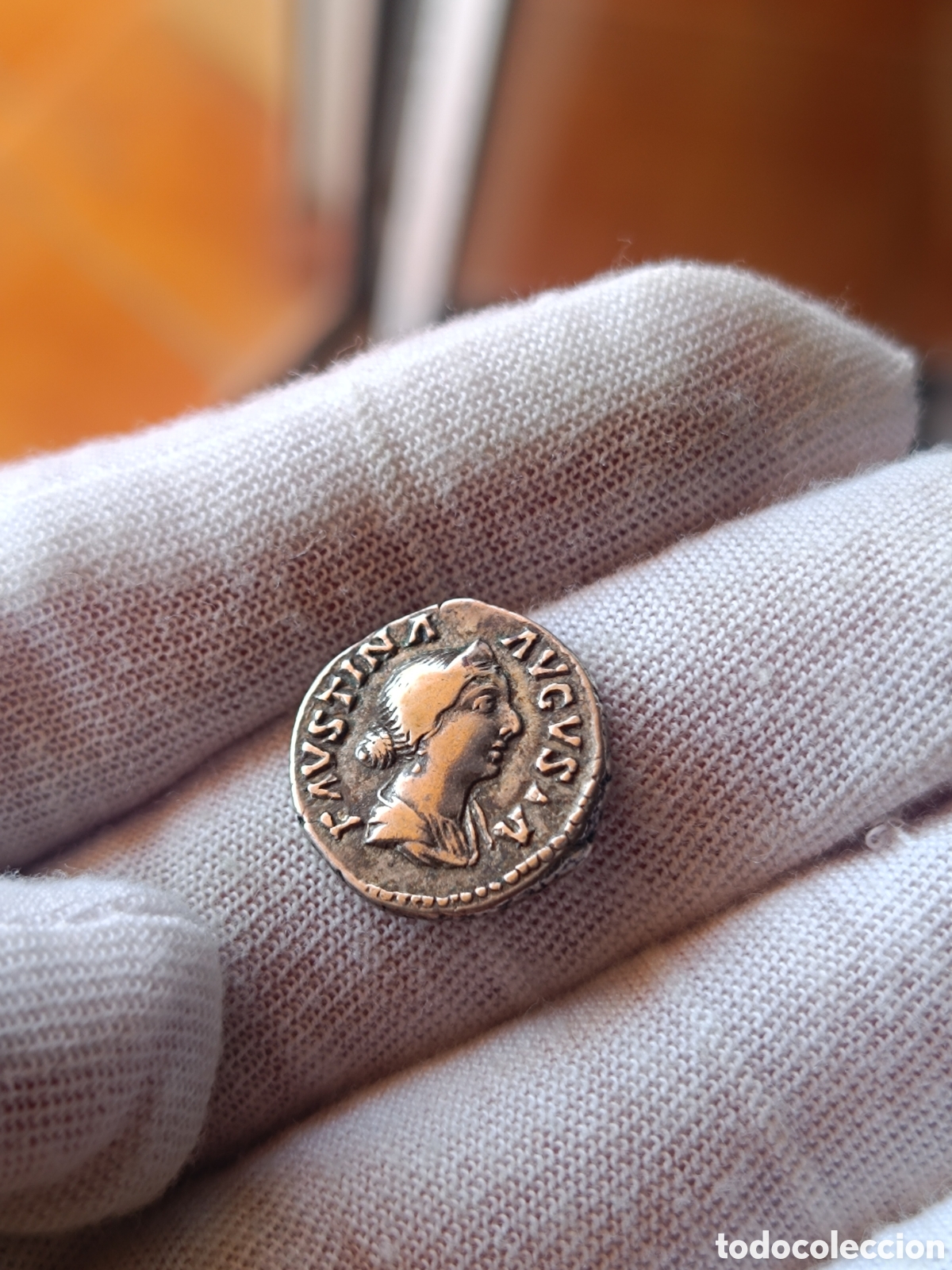 Monedas Imperio romano: Escaso denario Faustina Hija. Roma. 161 d.C