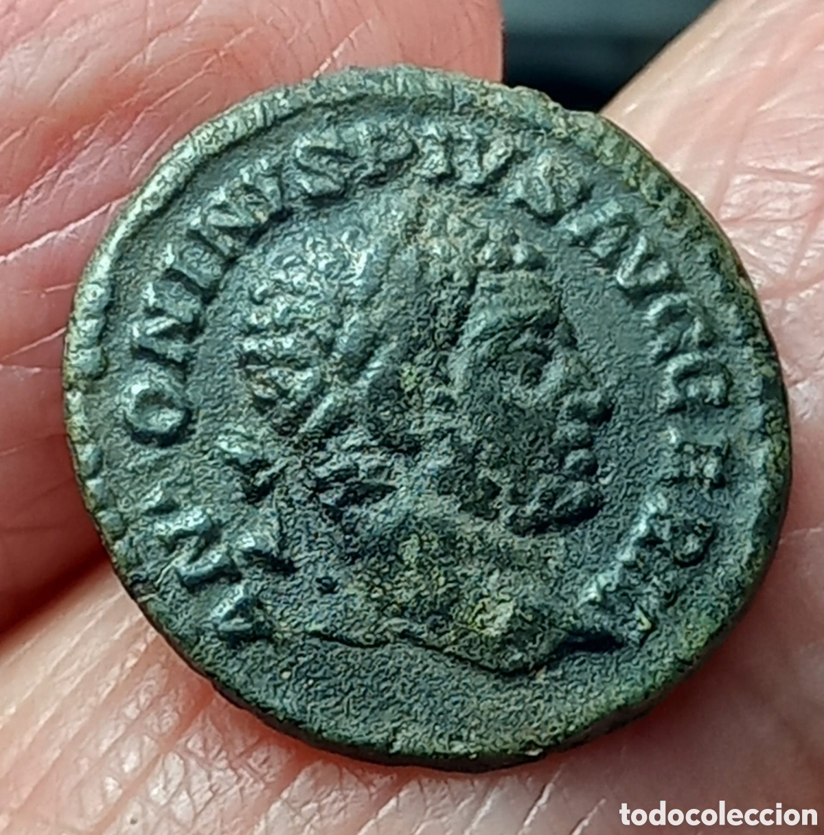 Monete Impero Romano: Caracalla, 198-217 d.C. bronce , Denario. 1,50 gramos 17,45 mil&iacute;metros. Roma.