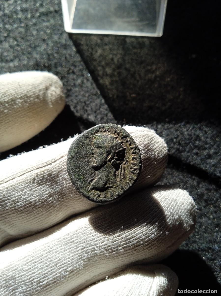 Monedas Imperio romano: Bonito cuadrante de Antonino Pio, AGUILA S-C