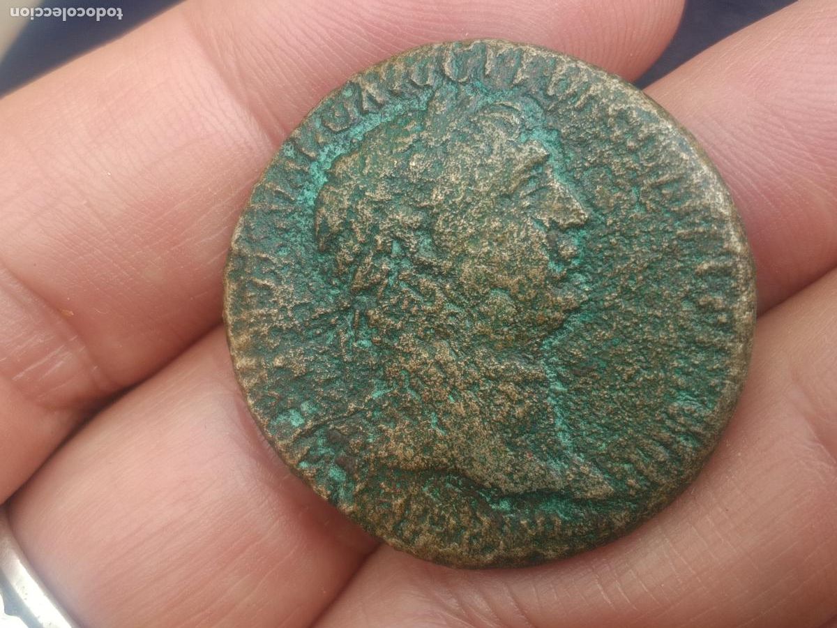 Monedas Imperio romano: Sestercio de Trajano. Roma - Foto 2