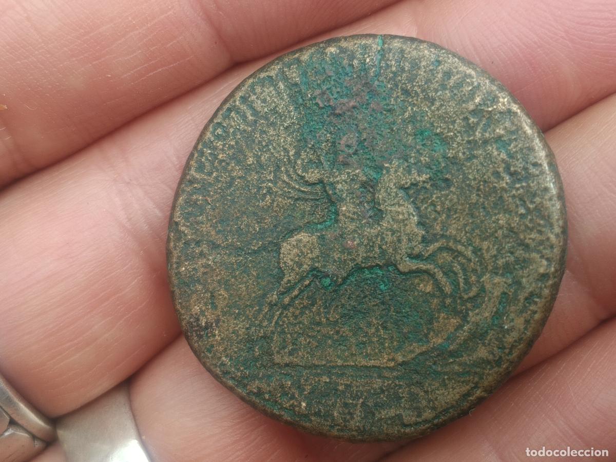 Monedas Imperio romano: Sestercio de Trajano. Roma
