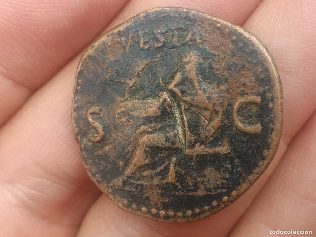 Monedas Imperio romano: Muy buen as de Cal&iacute;gula, VESTA - Foto 2