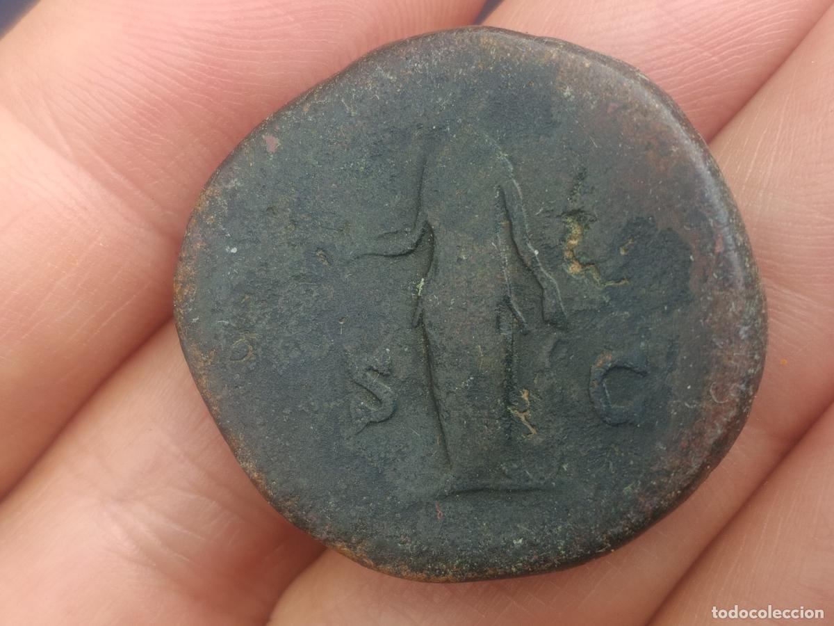 Monedas Imperio romano: SESTERCIO FAUSTINA HIJA - Foto 2
