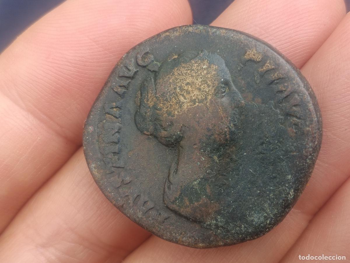 Monedas Imperio romano: SESTERCIO FAUSTINA HIJA