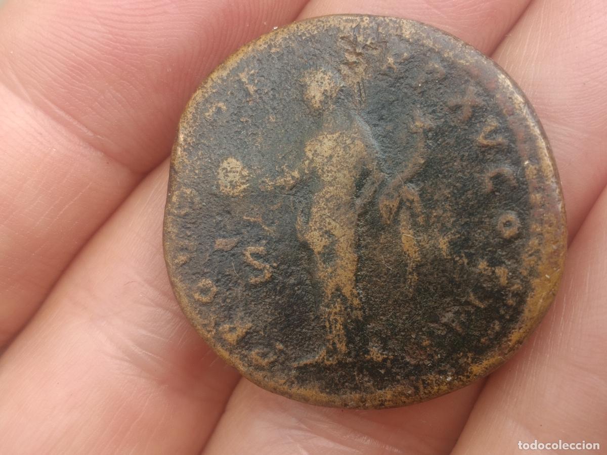 Monedas Imperio romano: Sestercio Marco Aurelio 166 d.C. - Foto 2