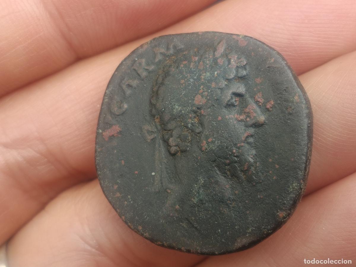 Monedas Imperio romano: Sestercio LUCIO VERO, LUCIUS VERVS AVG ARM PARTH MAX