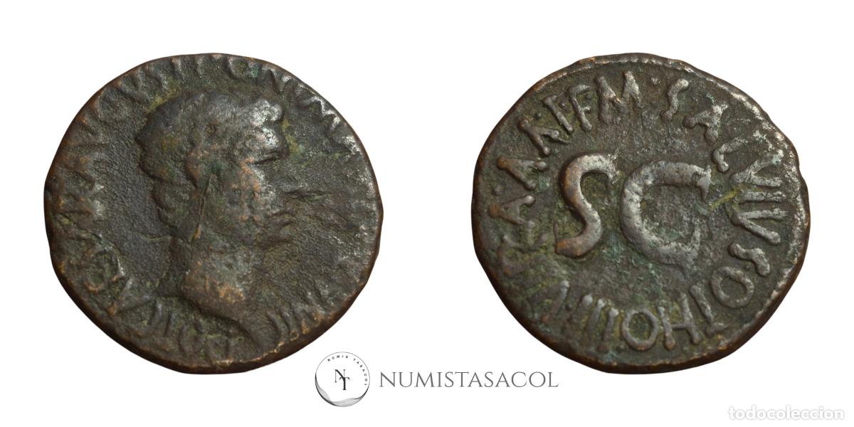 Monedas Imperio romano: NT/ AS AUGUSTO GEN SALVIA (A1950) - Foto 3