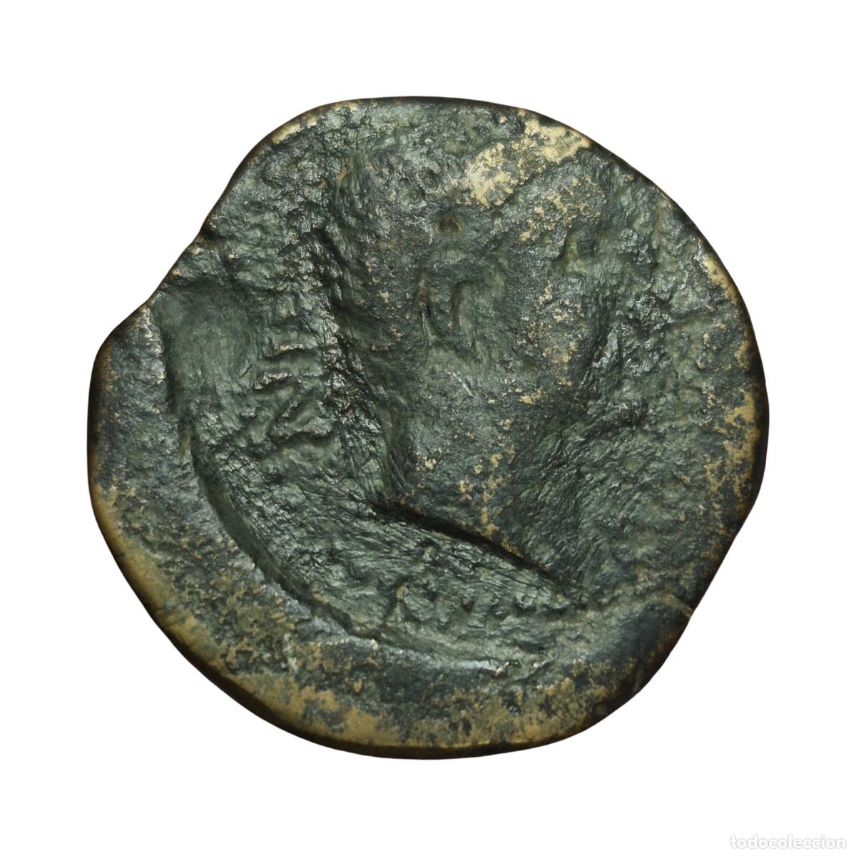 Monedas Imperio romano: NT/ AS NERO Y DRUSO (TIBERIO) MAURETANIA (A1949)