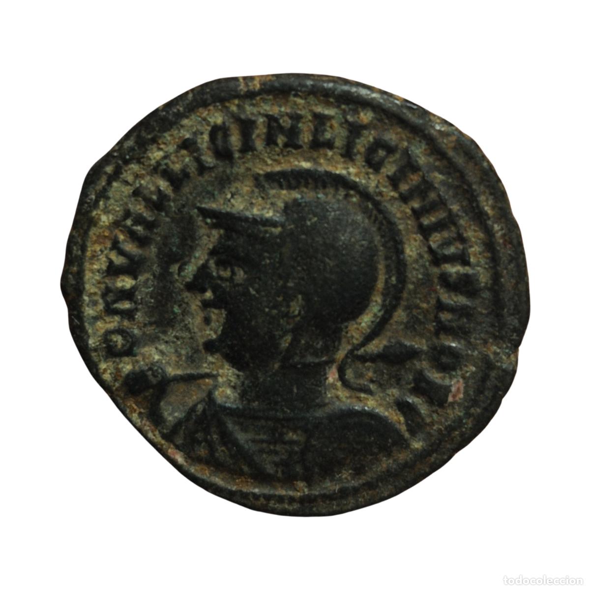 Monedas Imperio romano: NT/ FOLLIS LICINIO II CASCO Y LANZA (A1956)