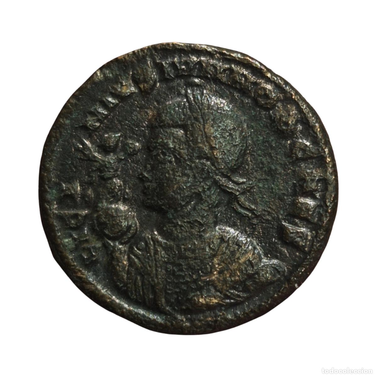 Monedas Imperio romano: NT/ FOLLIS LICINIO II CAUTIVOS RARO (A1958)