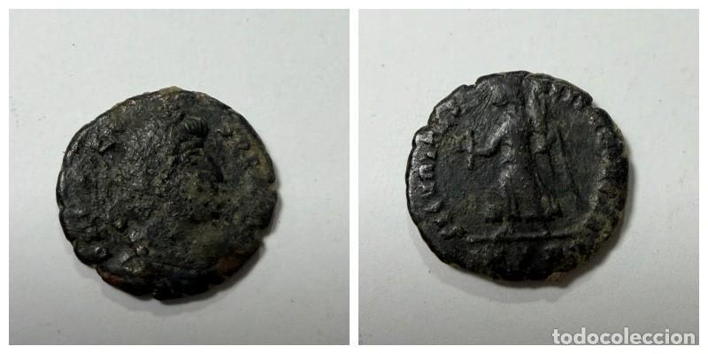 Monedas Imperio romano: MONEDA. AE3 DE VALENTE TIPO SECURITAS REI PUBLICAE CECA ROMA?
