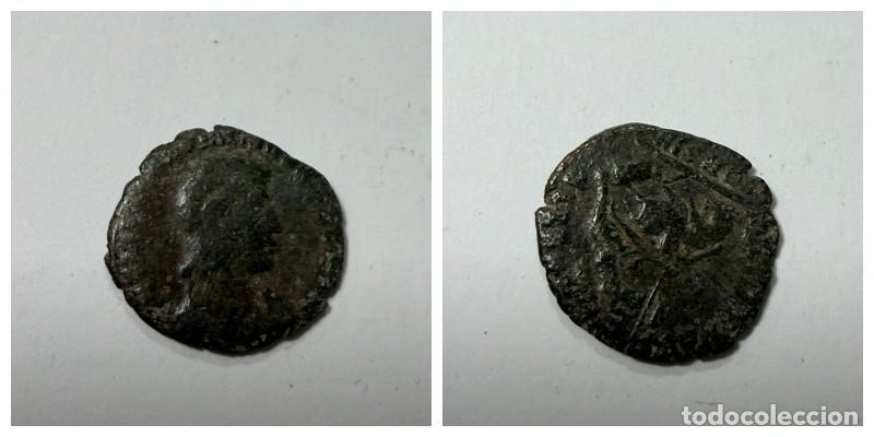 Monedas Imperio romano: MONEDA. AE3 DE CONSTANCIO GALO TIPO MATAO.