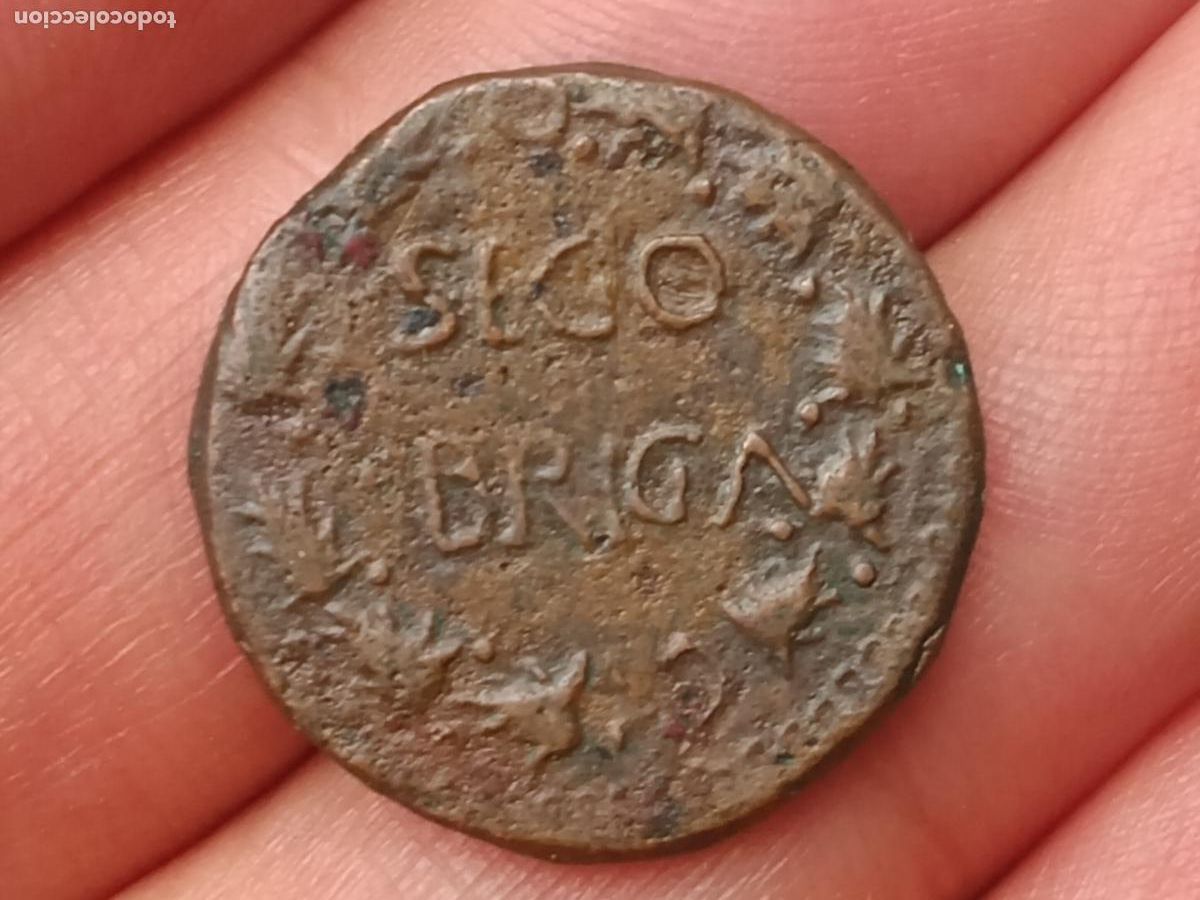 Monedas Imperio romano: SEGOBRIGA. Raro semis. Tiberio