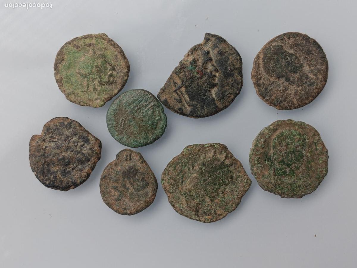 Monedas Imperio romano: 8 monedas romanas originales - Foto 1