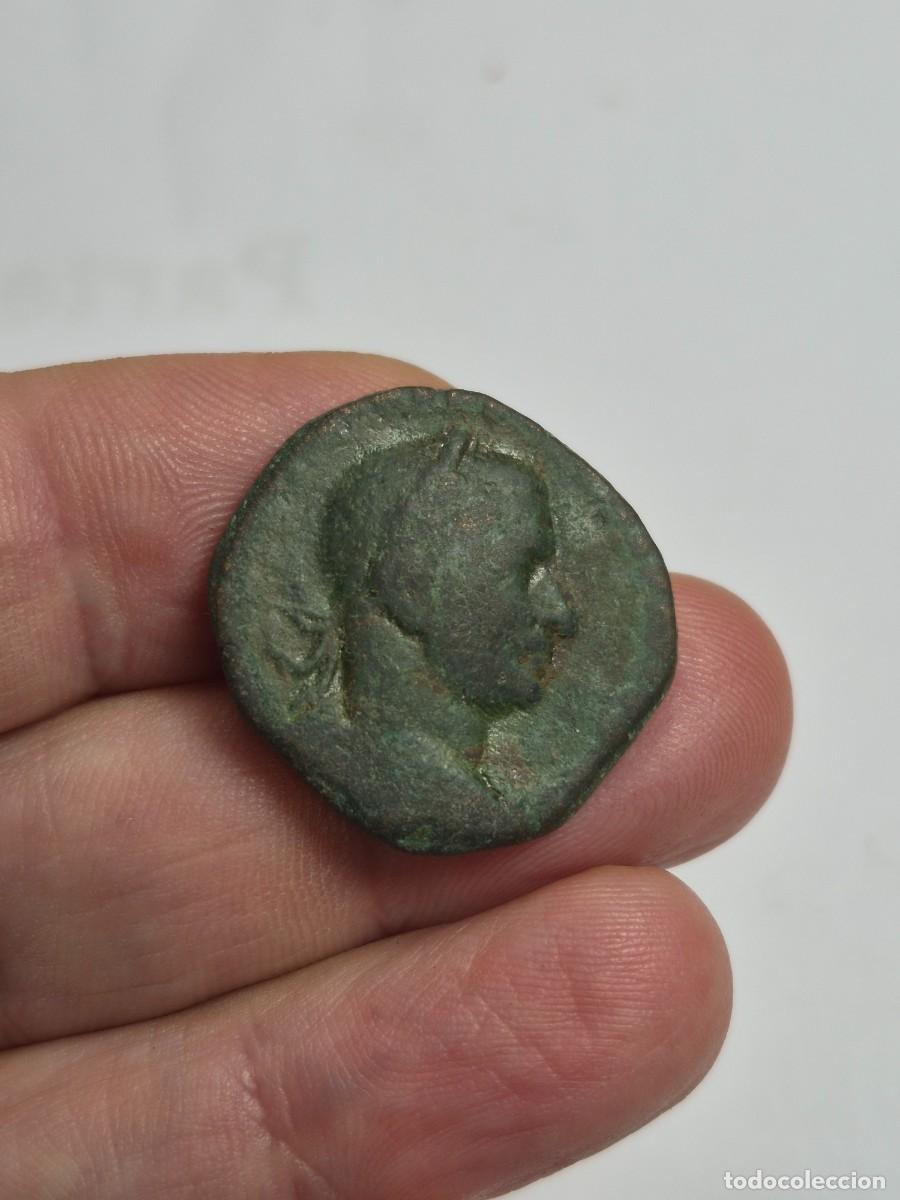 Monedas Imperio romano: NT/ SESTERCIO DE VOLUSIANO O TREBONIANO GALO REV. RARO TEMPLO 14,30 GRS (A1973)