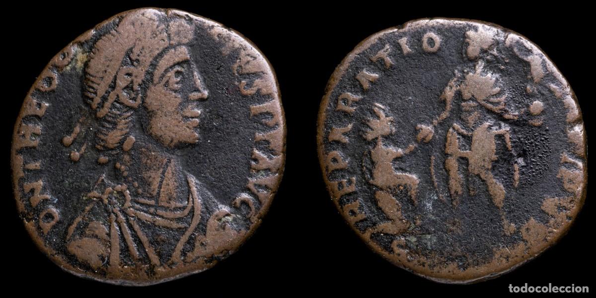 Monedas Imperio romano: Theodosius I Maiorina - REPARATIO REIPVB - 22 mm / 4,45 gr.