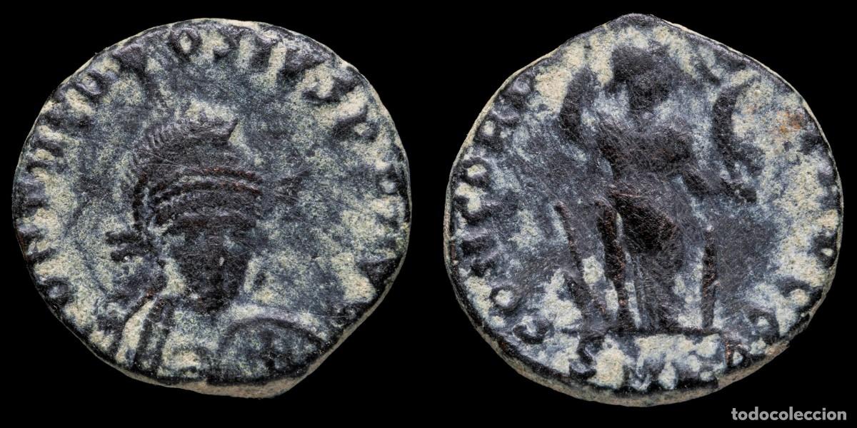 Monedas Imperio romano: Theodosius II Nummus - CONCORDIA AVGG, Cycicus - 16 mm / 2,49 gr.