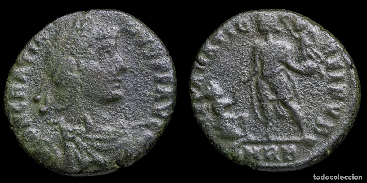 Monedas Imperio romano: Gratian Follis - REPARATIO REIPVB, Rome - 23 mm / 4,35 gr.