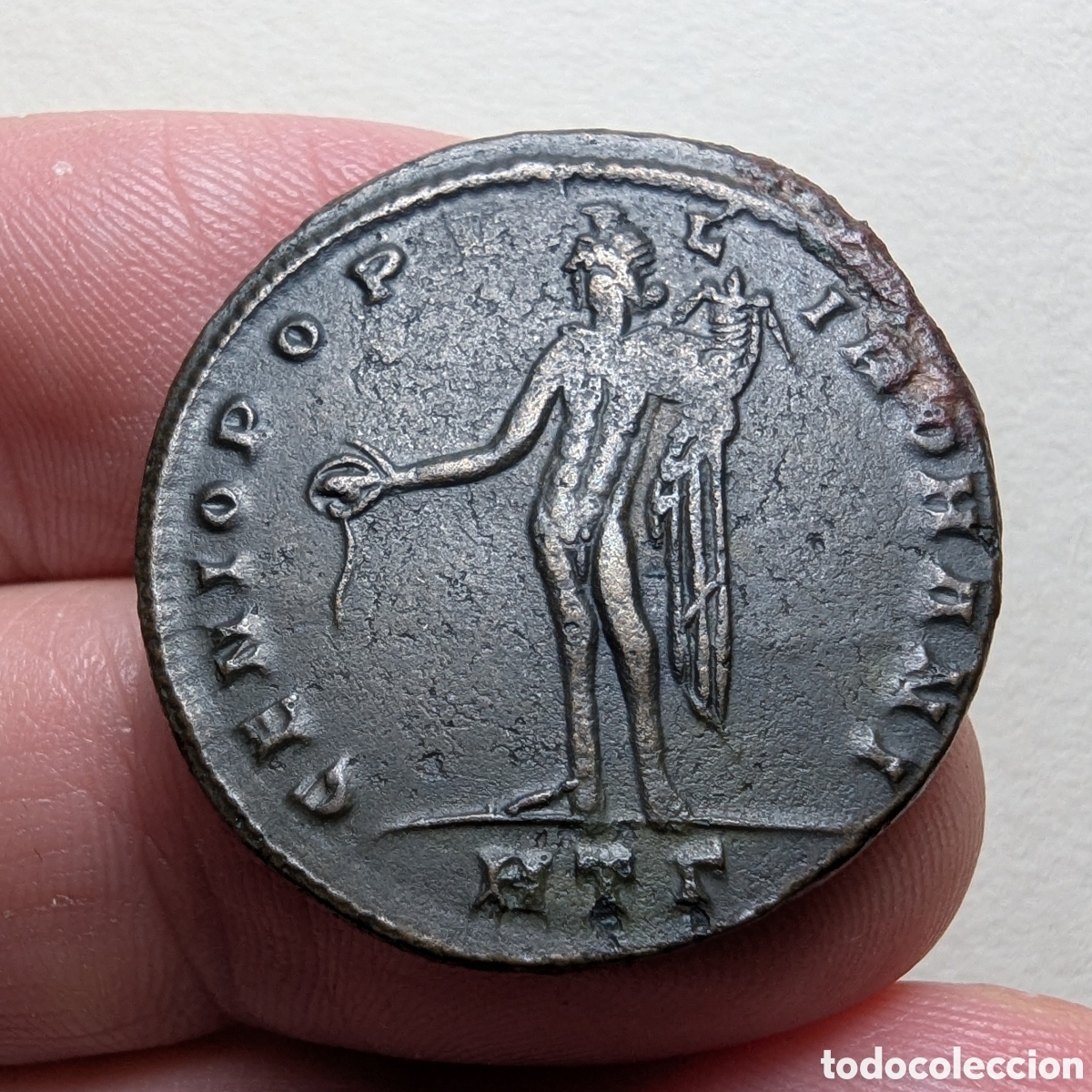 Monedas Imperio romano: Follis Severo II 305-306 dC Heraclea &rdquo;m&oacute;dulo grande&rdquo; - Foto 2