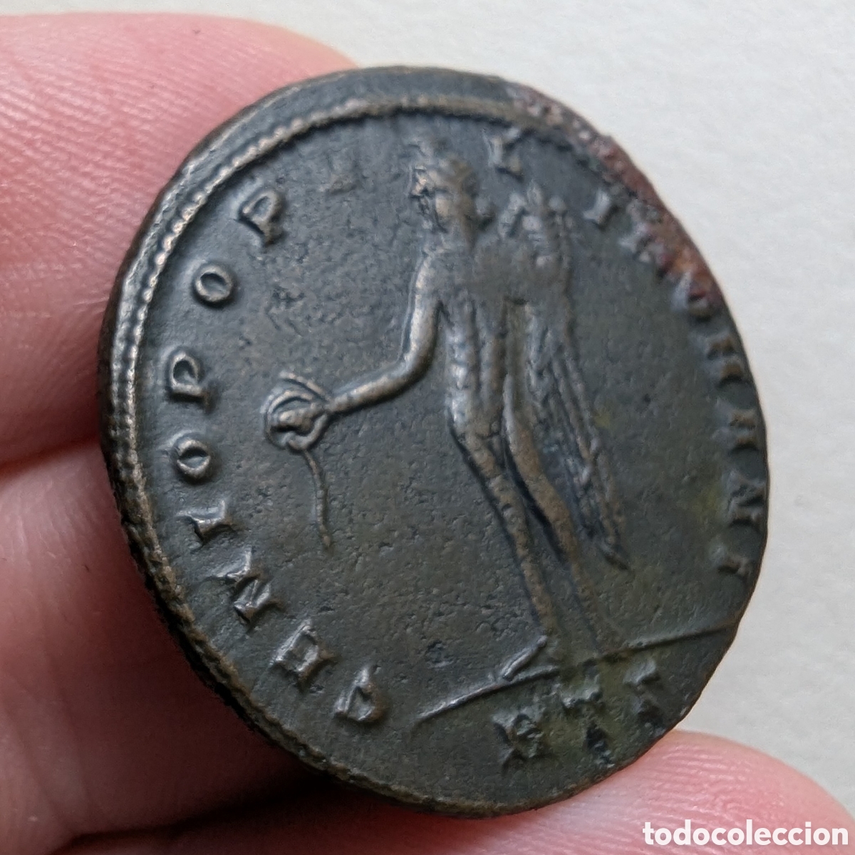Monedas Imperio romano: Follis Severo II 305-306 dC Heraclea &rdquo;m&oacute;dulo grande&rdquo; - Foto 5
