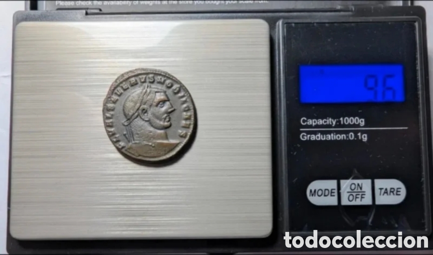 Monedas Imperio romano: Follis Severo II 305-306 dC Heraclea &rdquo;m&oacute;dulo grande&rdquo; - Foto 8