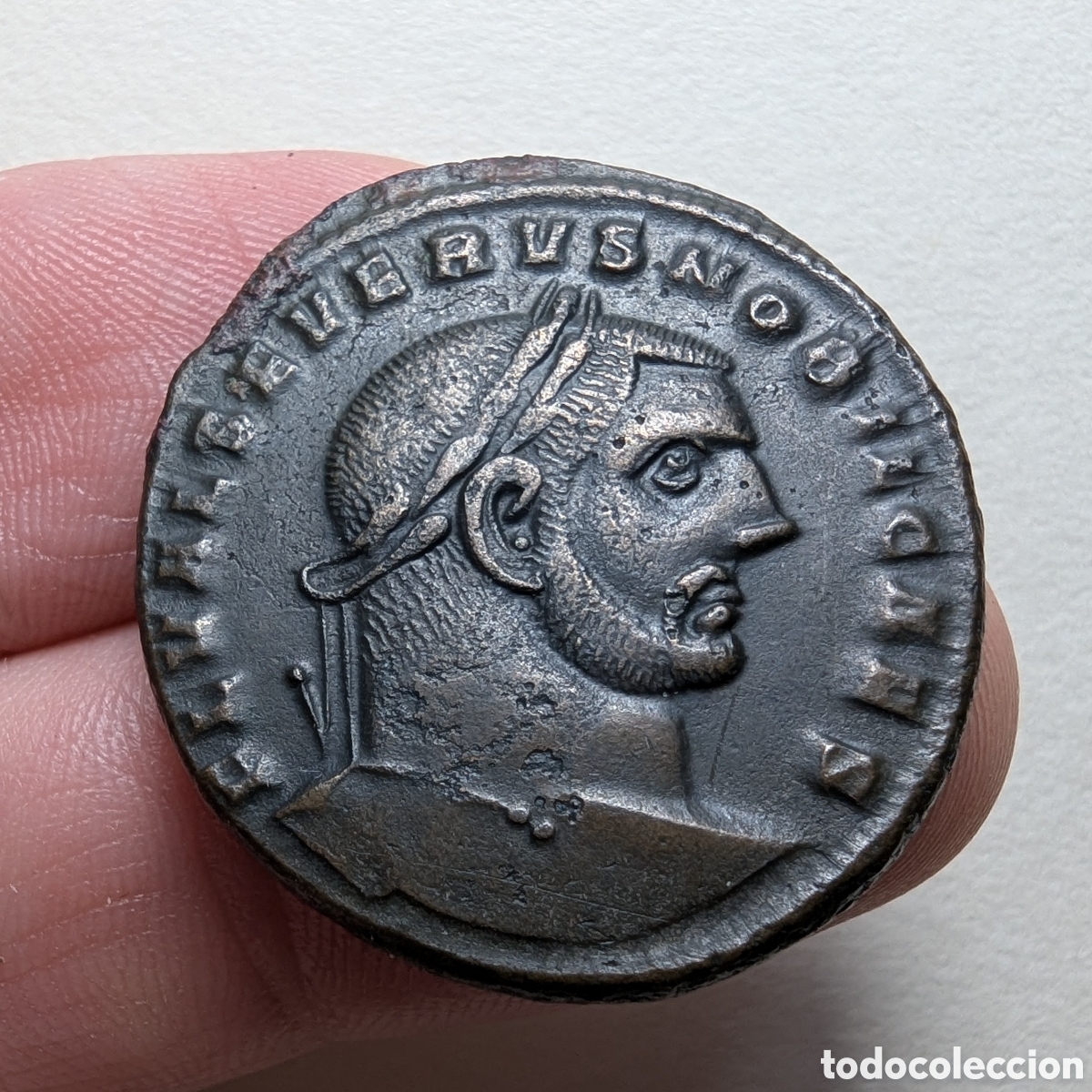 Monedas Imperio romano: Follis Severo II 305-306 dC Heraclea &rdquo;m&oacute;dulo grande&rdquo;