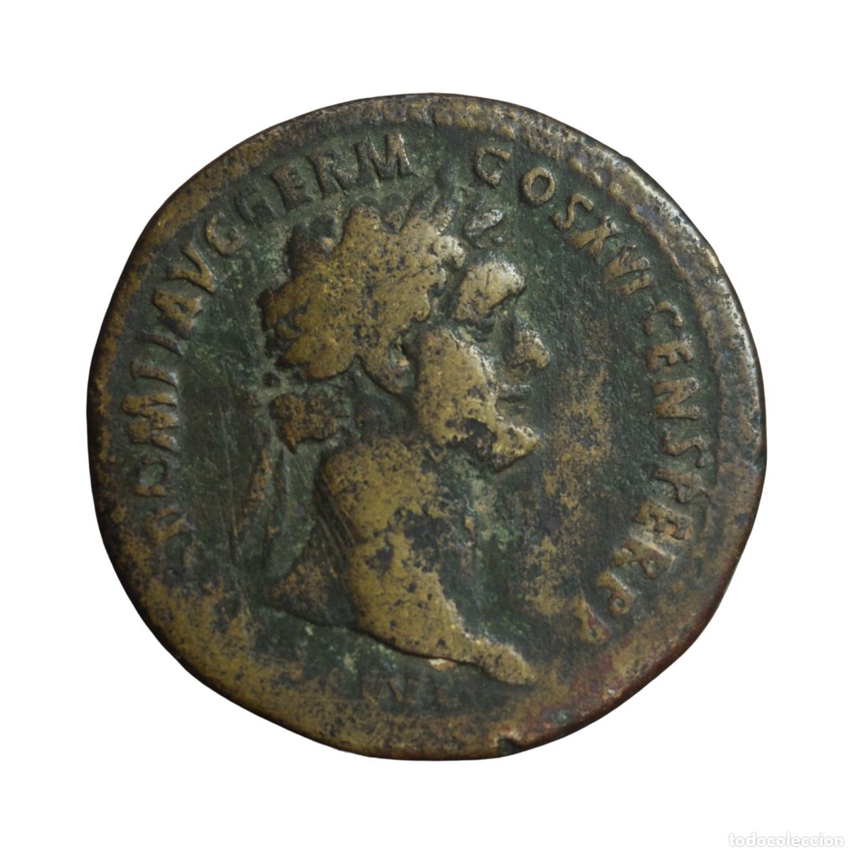 Monedas Imperio romano: NT/ SESTERCIO DOMICIANO REV. JUPITER (A1981) - Foto 1