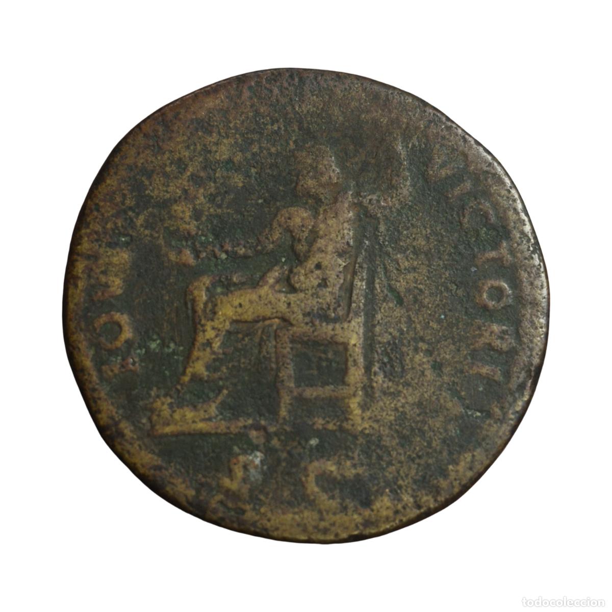 Monedas Imperio romano: NT/ SESTERCIO DOMICIANO REV. JUPITER (A1981) - Foto 2
