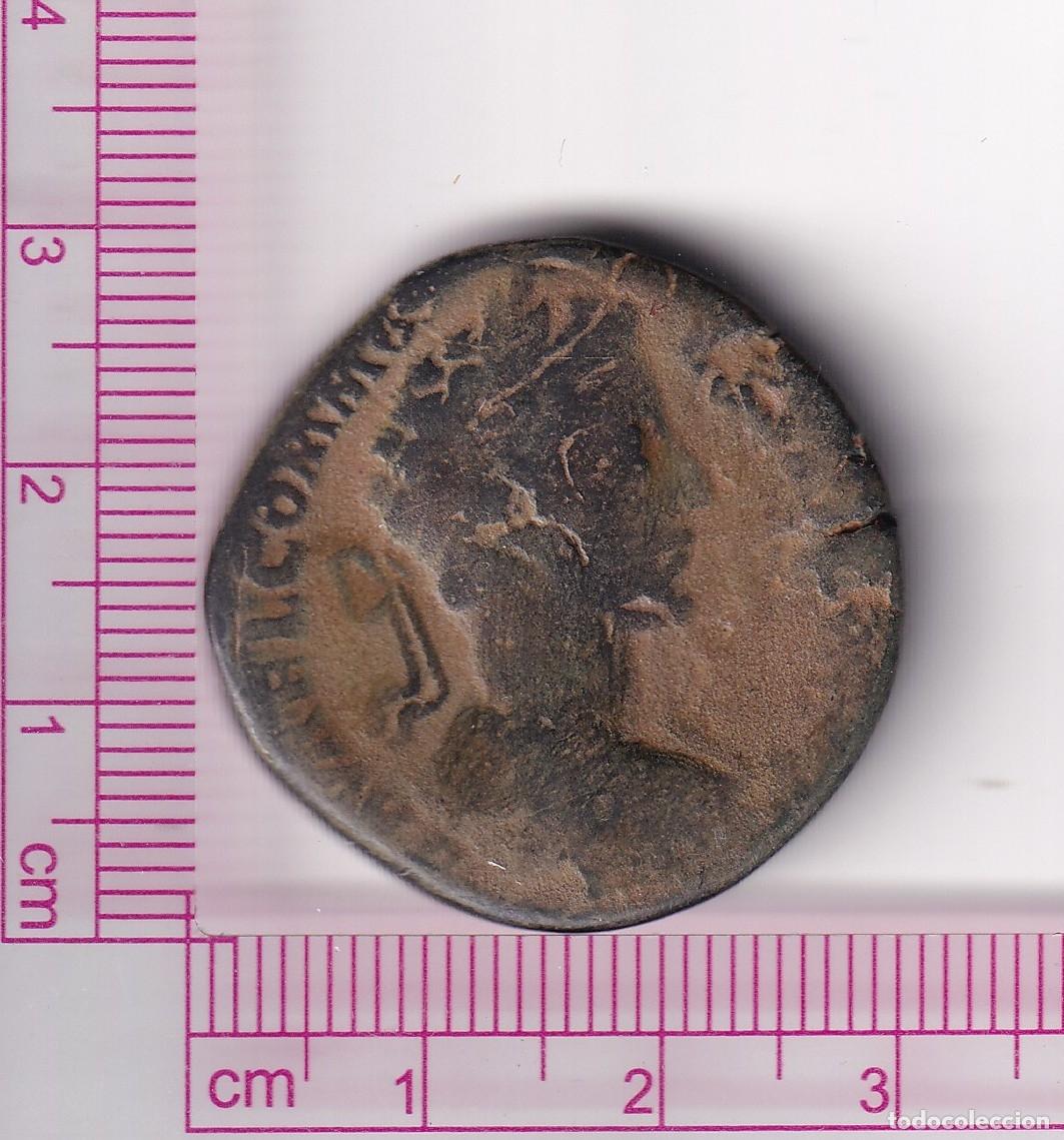 Monedas Imperio romano: H0549 MONEDA SESTERCIO ROMA C&Oacute;MODO J&Uacute;PITER SEDENTE 180 BRONCE