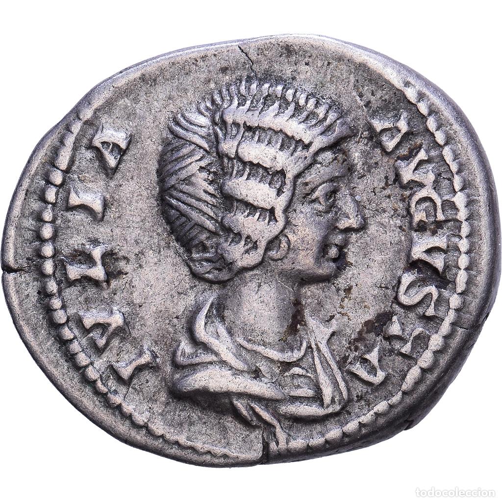 Monedas Imperio romano: [#1203574] Roman Empire, Julia Domna, Denarius, 203, Rome, Plata, MBC