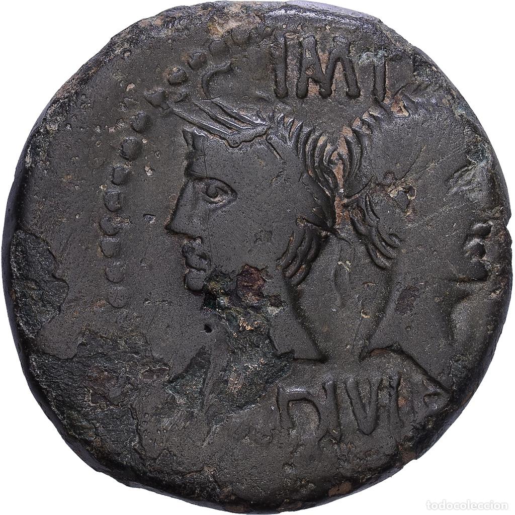 Monedas Imperio romano: [#1203571] Gaul, Augustus & Agrippa, As, 10 BC-10 AD, N&icirc;mes, Bronce, BC+