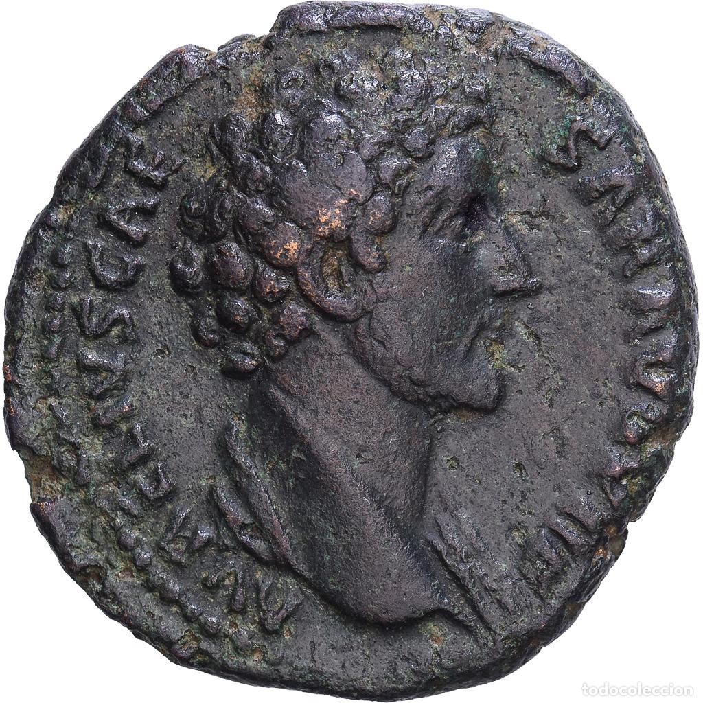 Monedas Imperio romano: [#1203564] Roman Empire, Marcus Aurelius, As, 148, Rome, Bronce, MBC+