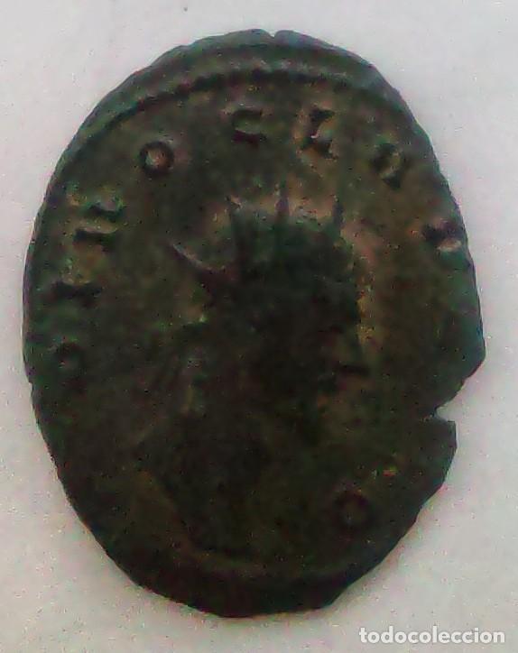 Monedas Imperio romano: Antoniniano p&oacute;stumo de Claudio II el G&oacute;tico &ndash; Roma